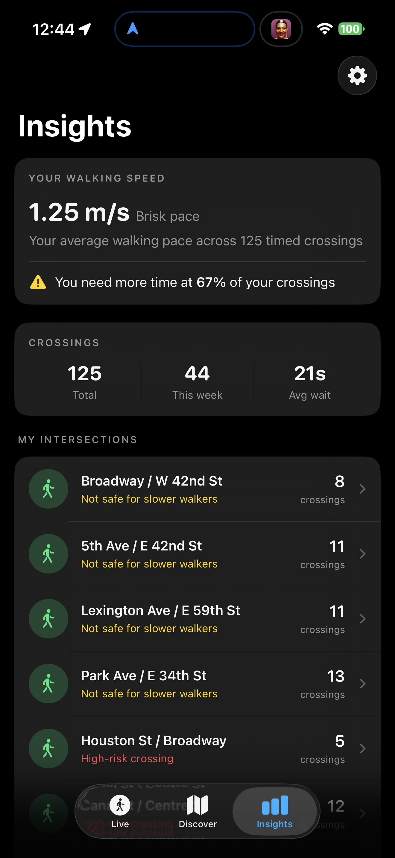 WalkPhase — Safety report for road authority